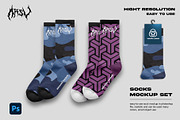 Sock mockup set realistic, an Apparel Mockup by arseavin project (Thumbnail 1 of 4)