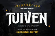Tuiven - Movie Display Font, a Serif Font by twinstd (Thumbnail 1 of 9)