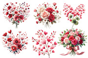 Valentine Wildflowers Clipart, an Illustration by Designworld (Thumbnail 5 of 5)