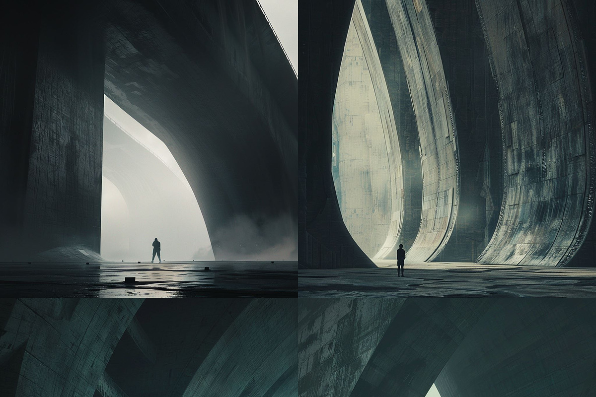 435 MJ Dark Sci-fi Prompts: Vol 2, a Background Graphic by Sevenstyles (Photo 2 of 15)