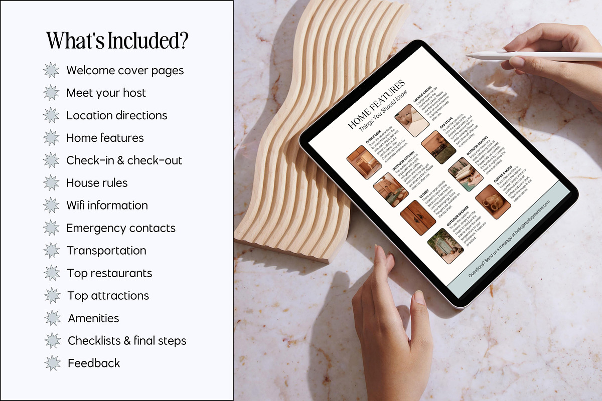 Airbnb Welcome Book Canva Templates, a Magazine Template by Fallon Gerst (Photo 5 of 23)