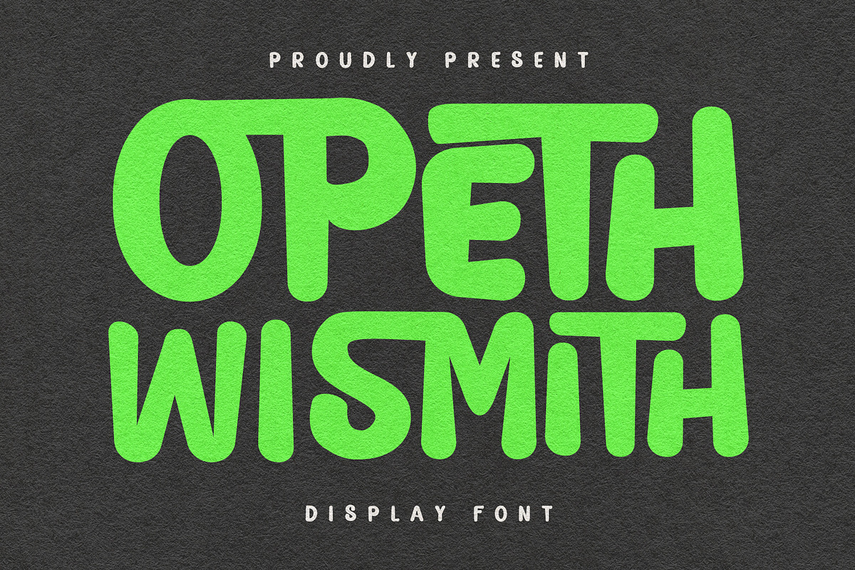 Opeth Wismith Display Font, a Sans Serif Font by Maulana Creative (Photo 6 of 8)