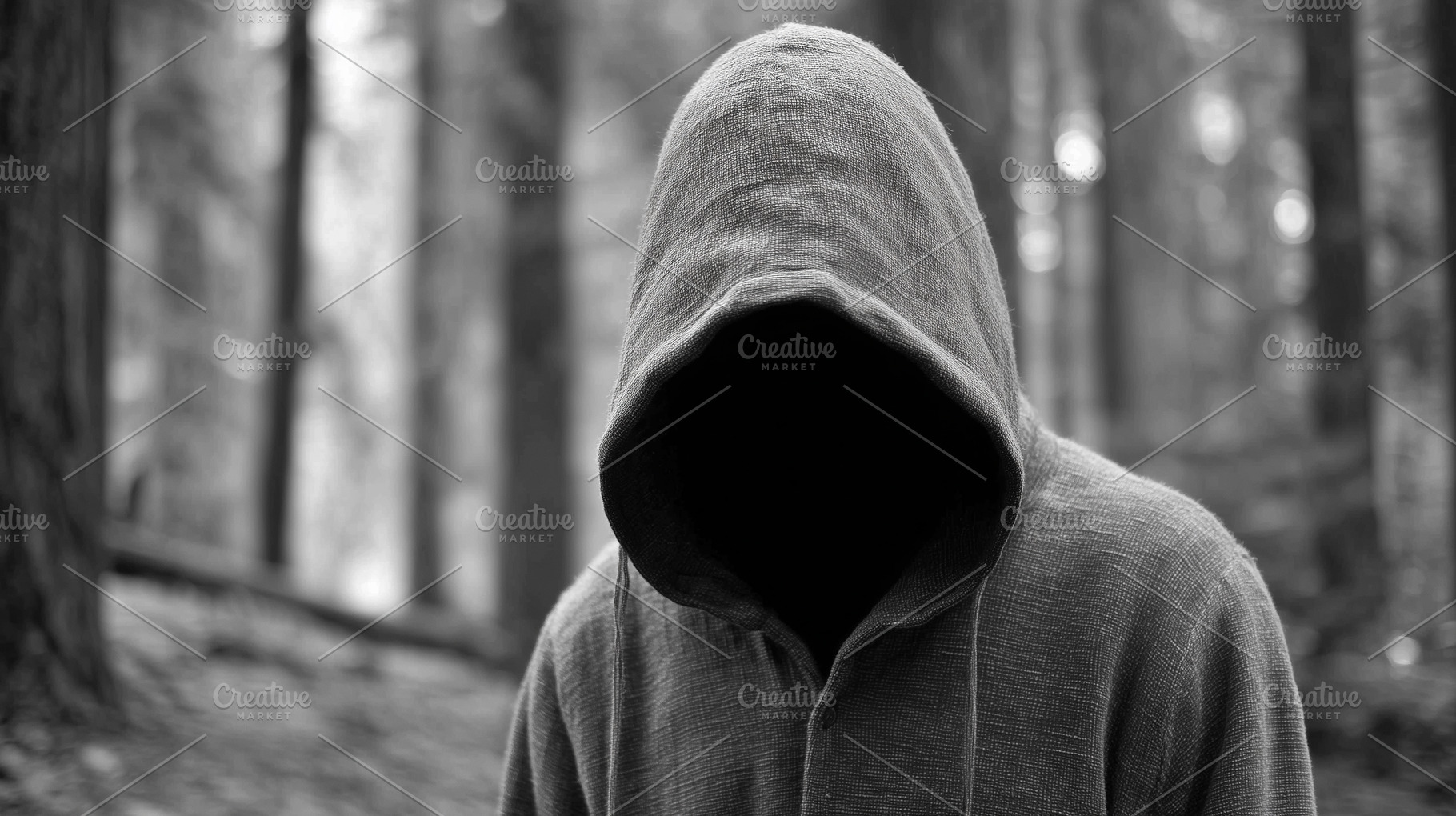 Mysterious hooded figure with, a Person Photo by MistyDay