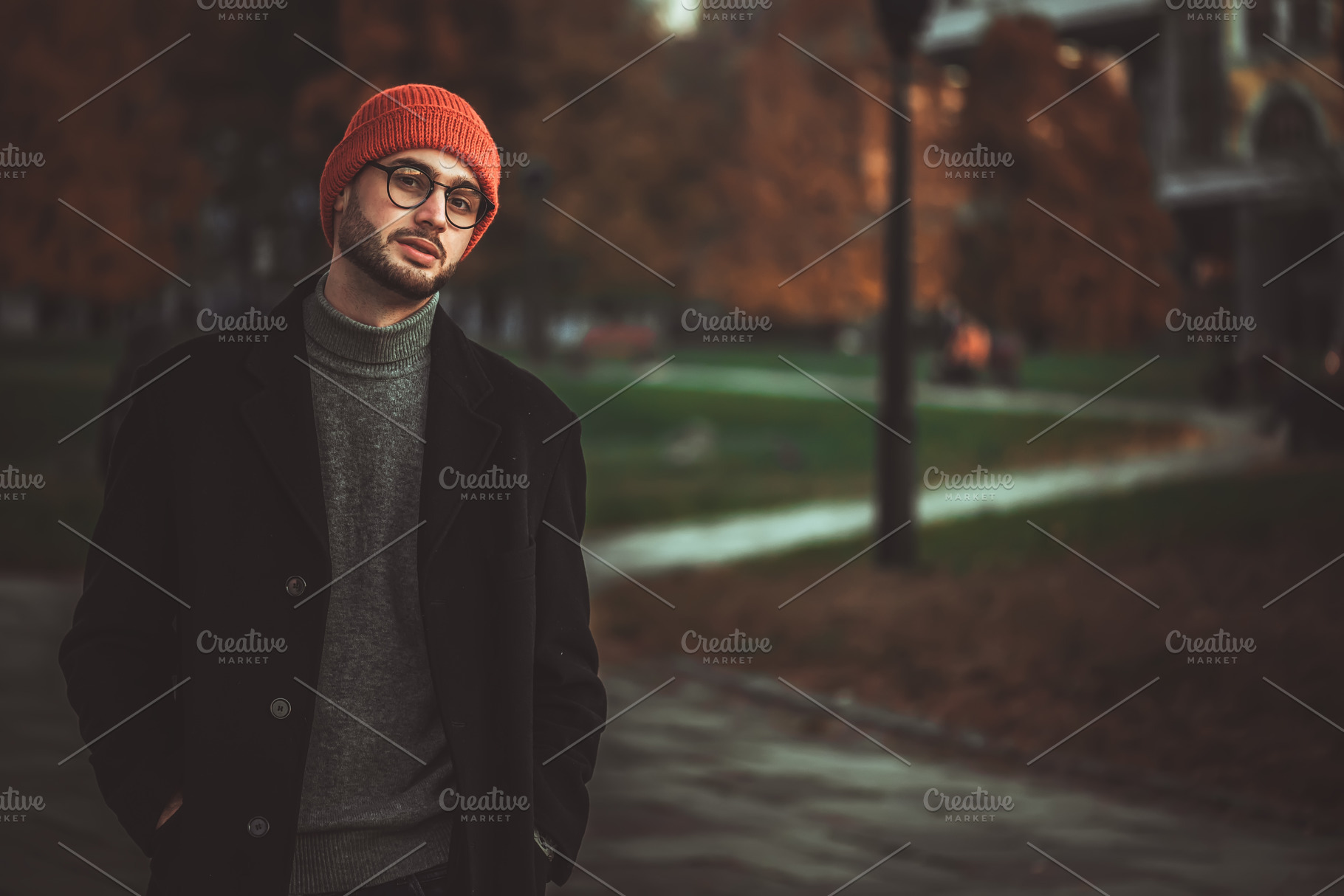 Portrait of a man in a park containing portrait, lifestyle, and male, a Person Photo by Rov.7