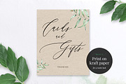 Cards and Gifts Sign, Aurora, an Invitation Template by Alice Bluefox (Thumbnail 2 of 6)