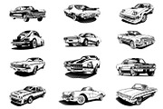 Vintage Classic Car Collection no 07, a Transportation Illustration by The BolzStudio (Thumbnail 11 of 12)