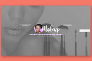 Makeup Youtube Banners, a Social Media Template by RussGFX (Thumbnail 2 of 7)
