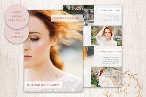 PSD Photo Price Card Template 4