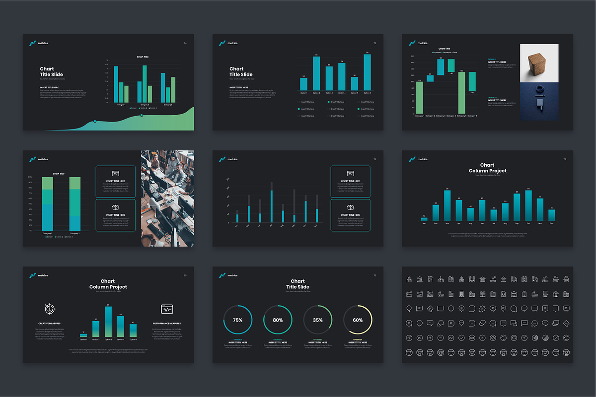 Metrics Infographic Powerpoint, a Presentation Template by Reshapely (Photo 10 of 11)