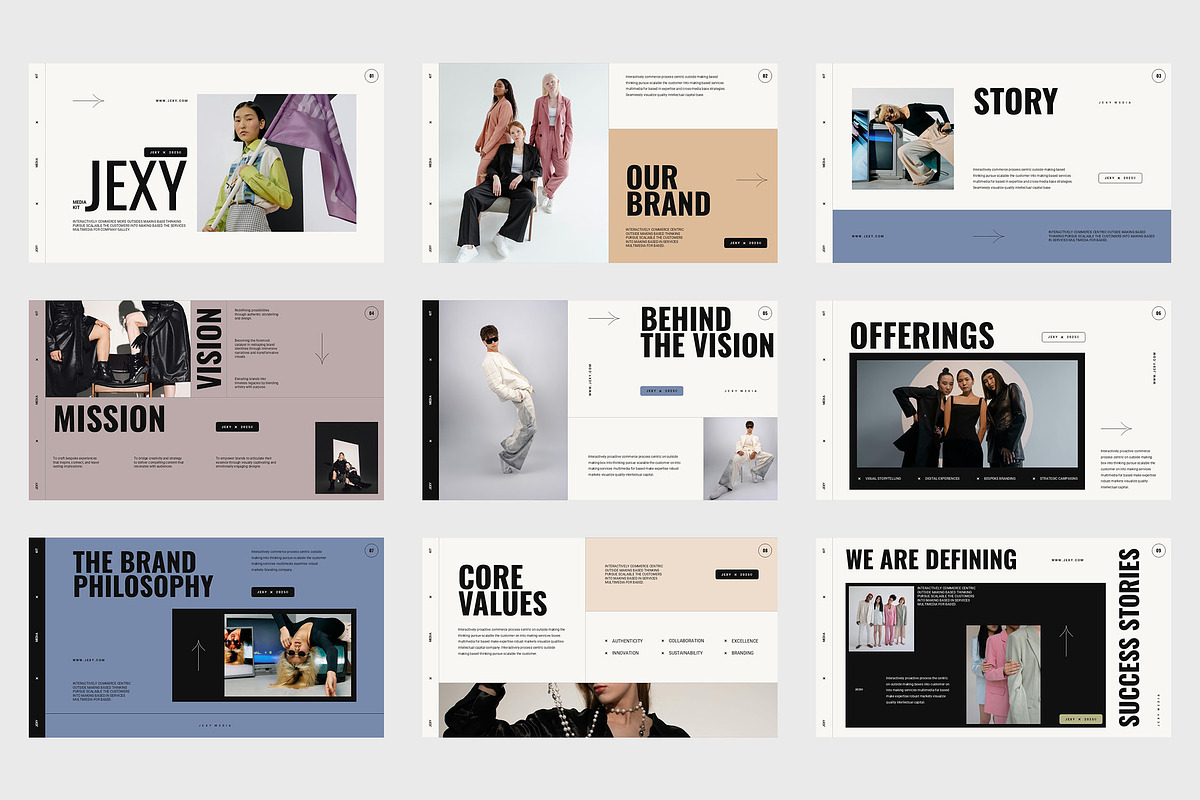 Jexy : Media Kit Google Slides, a Presentation Template by Punkl Camp (Photo 2 of 9)
