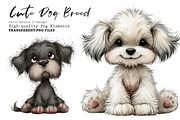 Cute Dog Breed Clipart Bundle, a Seasonal Illustration by CreationArt (Thumbnail 1 of 7)