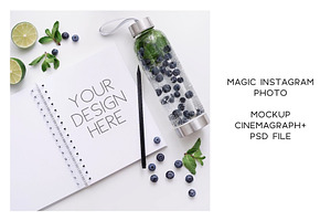 Animated Instagram photo. Mockup #20