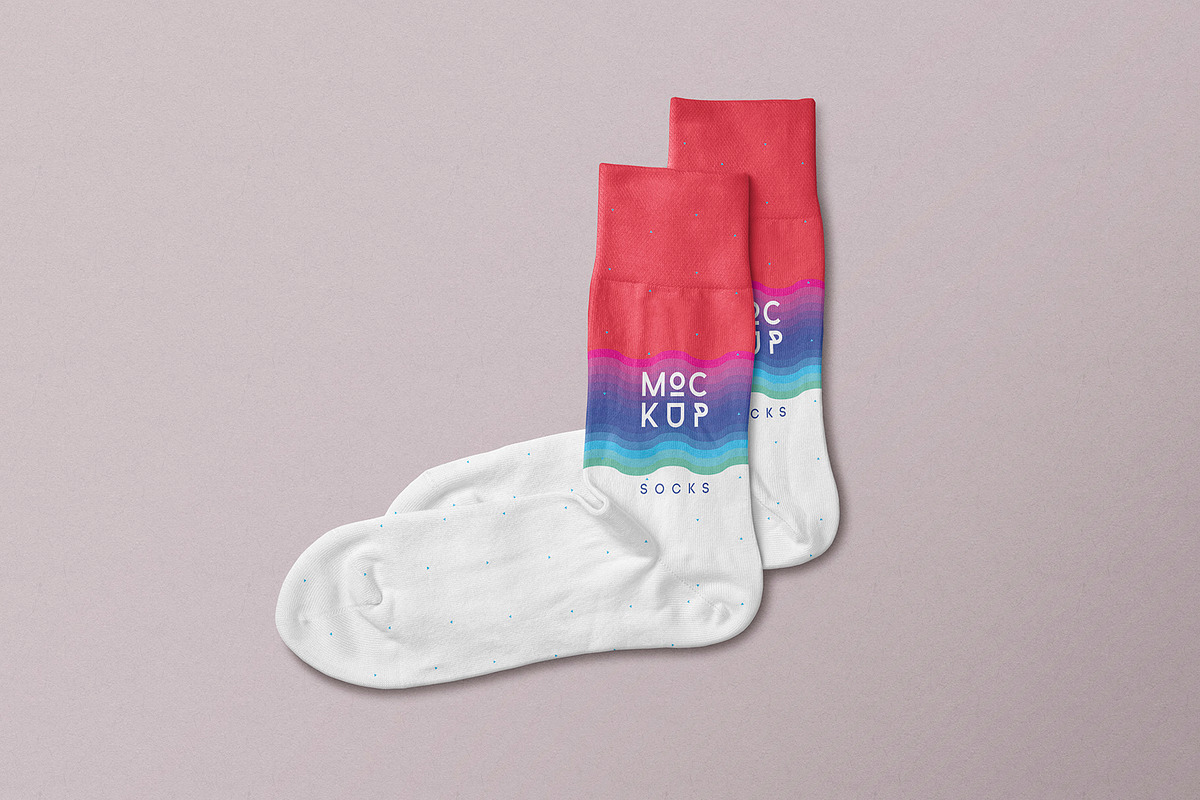 Socks Mockup, a Product Mockup by PixelVoyager (Photo 4 of 6)