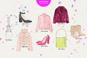 Emily in Paris Fashion Items, an Object Illustration by Sweet Oh Sour (Thumbnail 4 of 5)