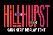 Hillhurst - Sans Serif Ligature Font, a Sans Serif Font by Surplus Type Co (Thumbnail 1 of 8)