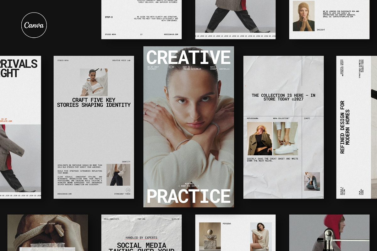 ZENO | Instagram Template (III), a Social Media Template by The Aesthetic Studio (Photo 1 of 10)