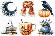 Serene Halloween Day Clipart, an Illustration by Craft Nest (Thumbnail 3 of 6)