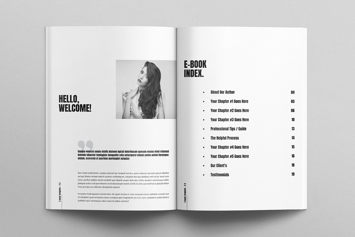 E-Book Template, a Brochure Template by E-Type (Photo 2 of 8)