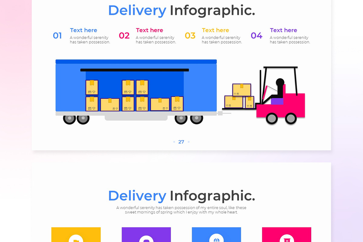 Delivery PowerPoint - Infographic Template
