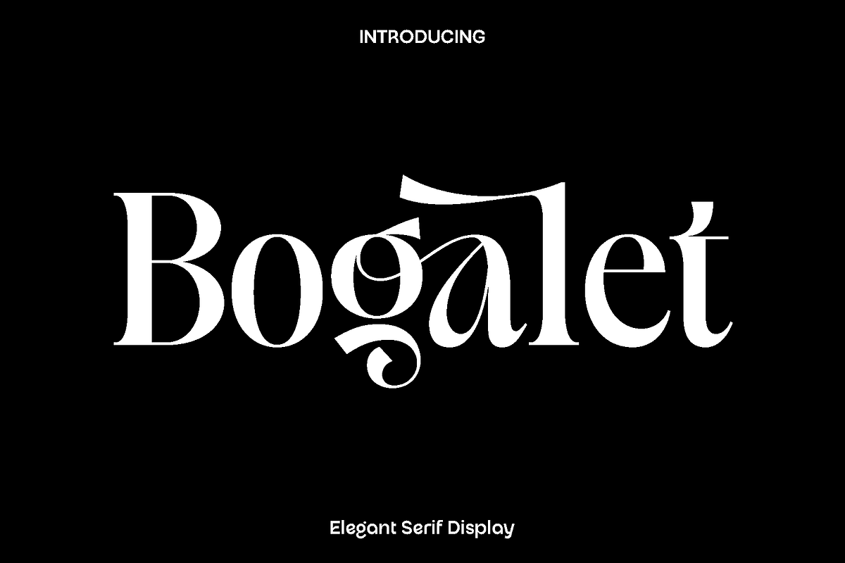 Bogalet - Elegant Serif Font, a Serif Font by Luna Shop (Photo 1 of 8)