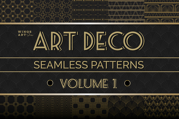 Art Deco Seamless Patterns Vol 1 preview 5