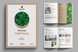Minimal Portfolio Template, a Magazine Template by MightyDesign