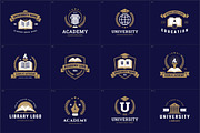 15 Education Logo Templates Pack, a Templates & Theme by MaryArt (Thumbnail 2 of 5)