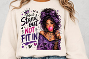 Born to Stand out PNG Goth Glam, a Seasonal Illustration by Canvas Craft (Thumbnail 5 of 6)
