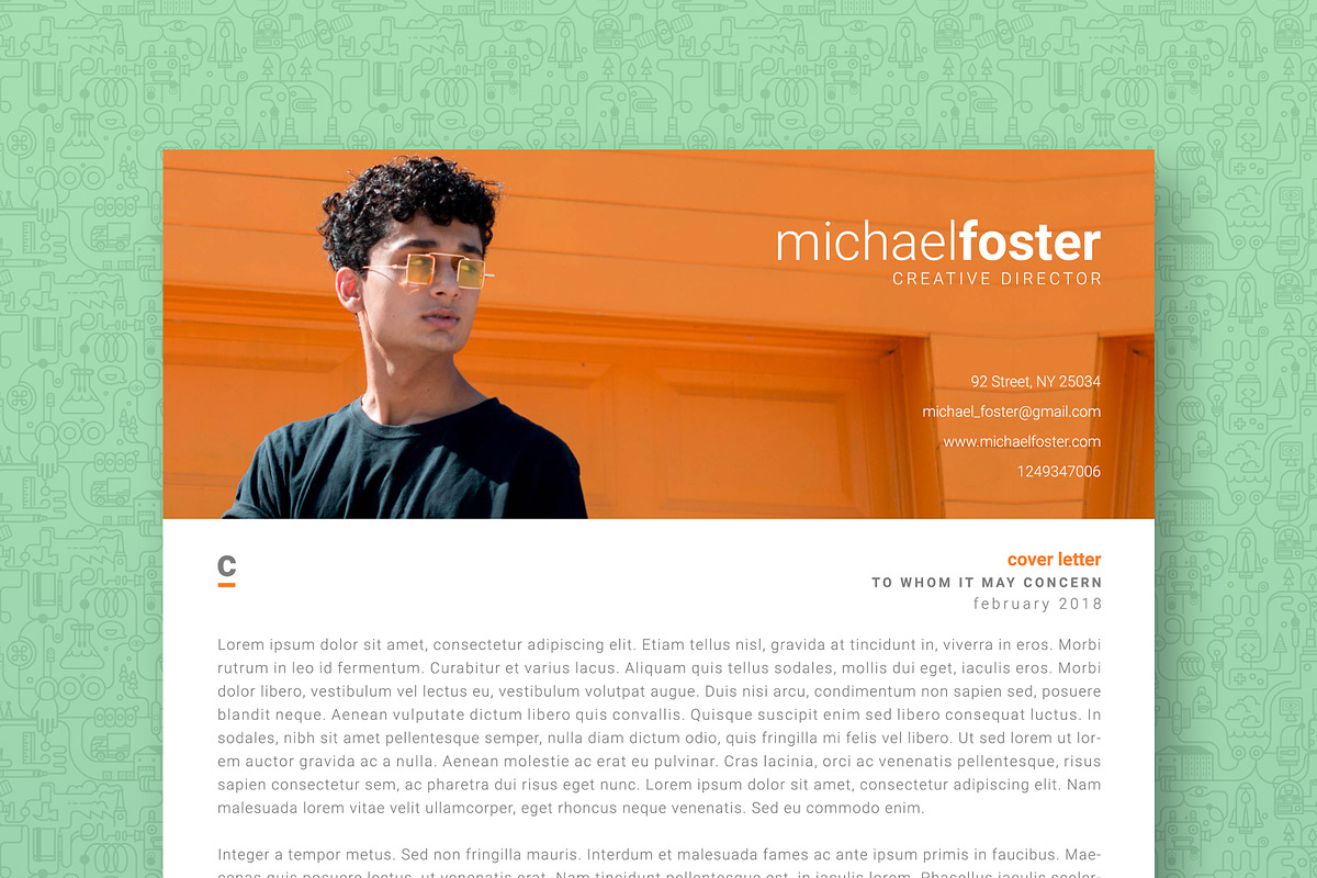 Modern Resume / CV Template, a Resume Template by The Path (Photo 5 of 5)