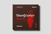 Hard Cover Square Book Mock-up, a Books & Magazine Mockup by Yogurt86 (Thumbnail 4 of 19)