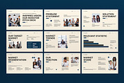 Cream Blue Investor Pitch Deck PPT, a Presentation Template by graphicook (Thumbnail 2 of 5)