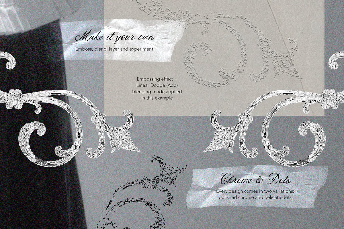 Gothic Chrome & Dotted Ornaments, an Object Graphic by Eva Gentle (Photo 10 of 12)