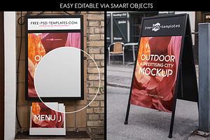 Outdoor Advertising City Mock-Up V2