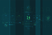 HUD Pro Infographic Elements, an Object Graphic by ConceptCafe (Thumbnail 9 of 30)