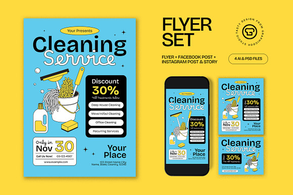 Cleaning Service Promo Flyer preview 4
