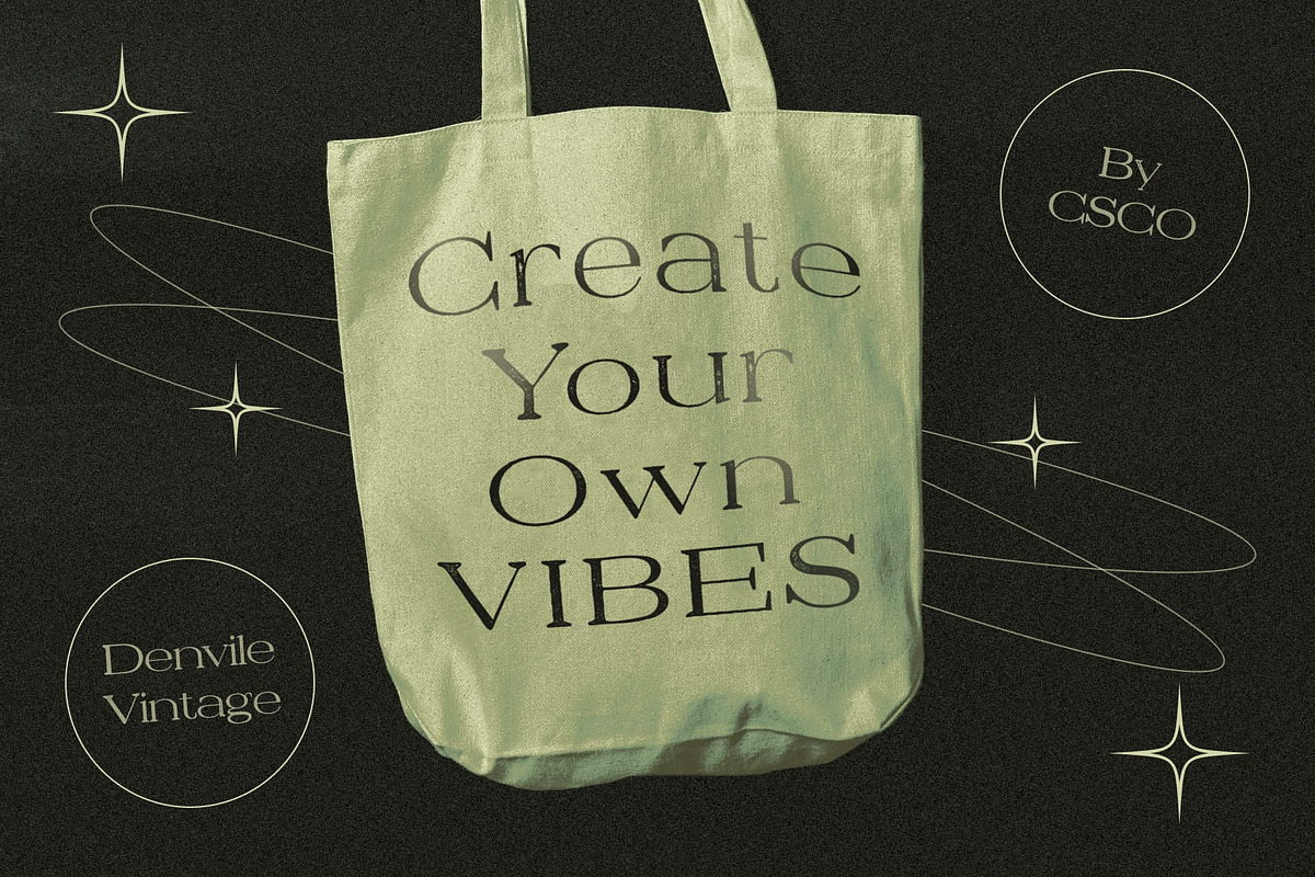 Denvile Vintage, a Serif Font by Craft Supply Co. (Photo 2 of 8)