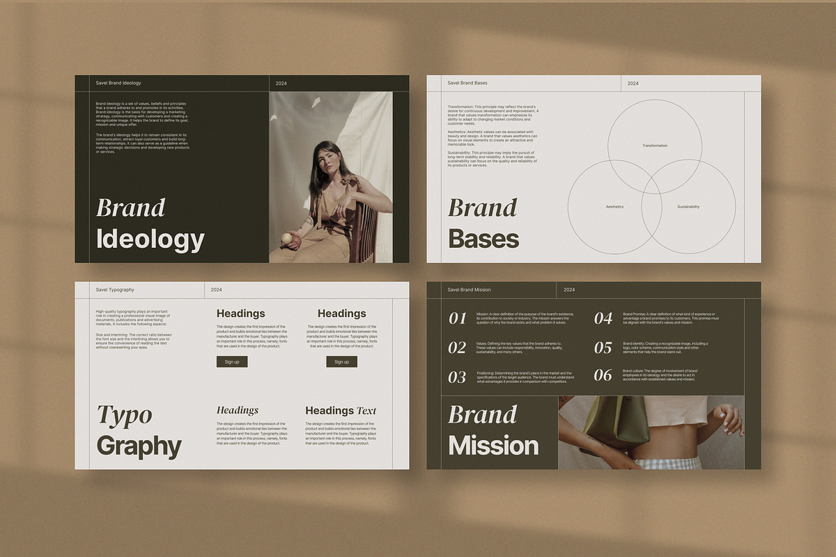 Branding Guidelines Template, a Presentation Template by lekseo studio (Photo 4 of 8)