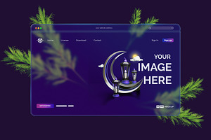 3D Interface Morphism Glass Style