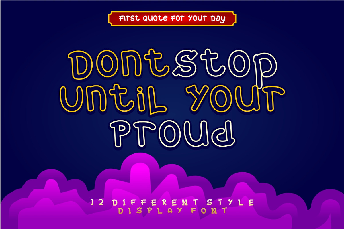 Mixy Missy - 12 Styles Display Font, a Sans Serif Font by PutraCetol Studio (Photo 15 of 17)