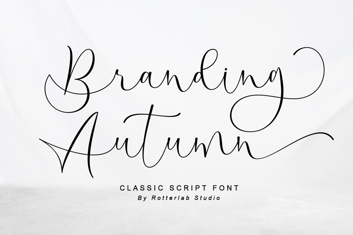 Branding Autumn, a Script Font by Rotterlab Studio (Photo 1 of 11)
