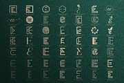 Letter E Logo Bundle Monogram Set, a Branding & Logo Template by Pixel Design (Thumbnail 3 of 7)