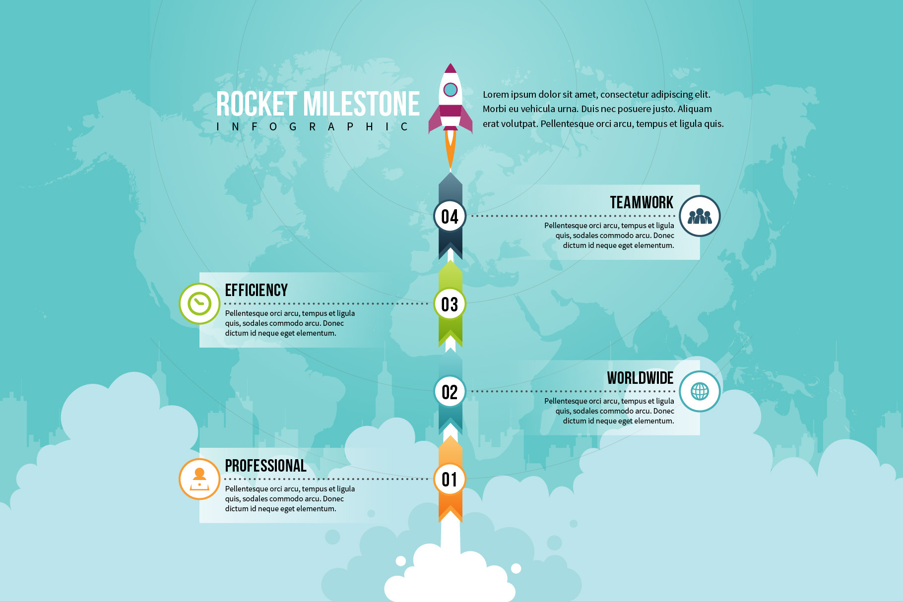 Rocket Milestone Infographic, a Templates & Theme by h.utomo