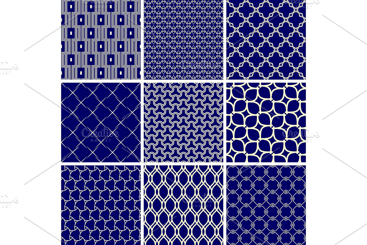 Set of Vector Seamless Geometric, a Pattern Graphic by FineArtStudio (Photo 1 of 3)