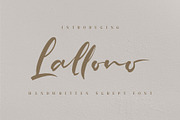 Lallono, a Script Font by alit design (Thumbnail 1 of 13)