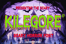 VT Kilegore - Scary Horror Font