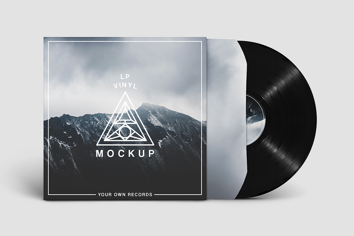 Vinyl Record Mockups Pack, a Product Mockup by Mint Mockups (Photo 4 of 8)