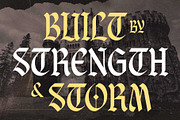 Braveson - Blackletter Style, a Blackletter Font by Arterfak Project (Thumbnail 6 of 15)