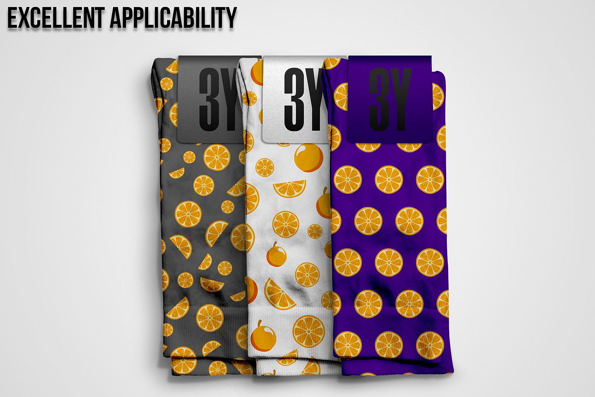 Oranges Seamless Patterns, a Pattern Graphic by 3Y_Design (Photo 4 of 6)