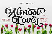 Almost Lover + Free Fonts Bonus, a Script Font by Adam Fathony (Thumbnail 1 of 16)