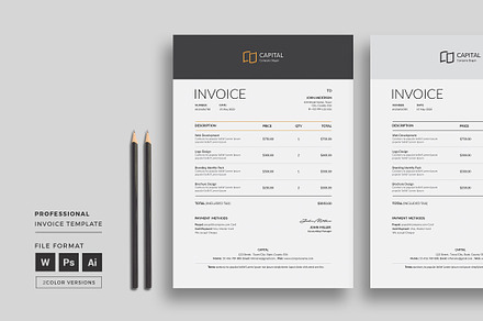 Invoice, a Resume Template by Designs Bird